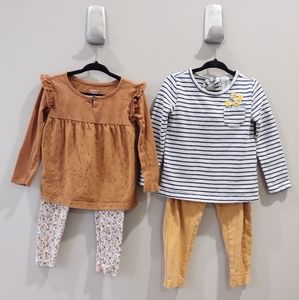 Two Carter's Girls 3T Sets